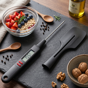 Digital Kitchen Thermometer with Slicon spatula